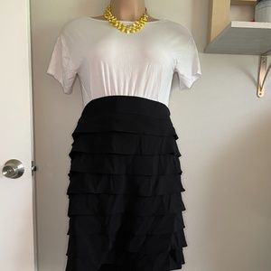 Fun Black Ruffled Alfani Skirt- size 16W